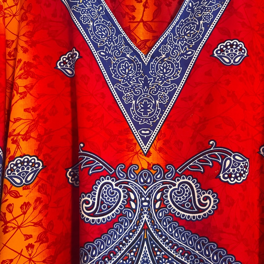 EY Signature Women's Colorful Kaftan Dress One Size Made in India Colorful Toga